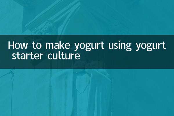 Wie man Joghurt mit Joghurt-Starterkultur herstellt