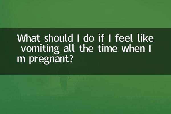 What should I do if I feel like vomiting all the time when I’m pregnant?