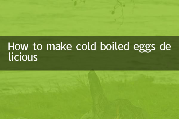 Cómo hacer deliciosos los huevos duros fríos