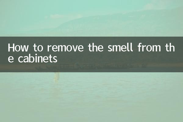 So entfernen Sie den Geruch aus den Schränken