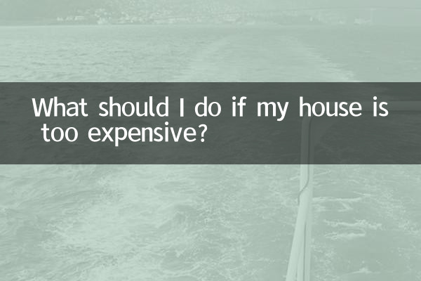 What should I do if my house is too expensive?