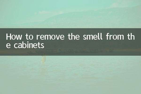 So entfernen Sie den Geruch aus den Schränken