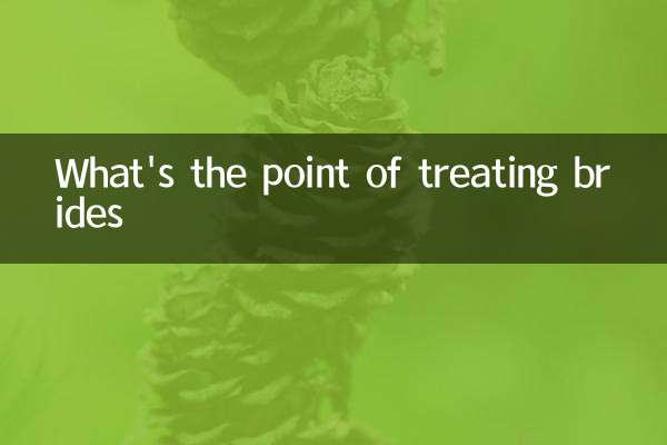 What's the point of treating brides