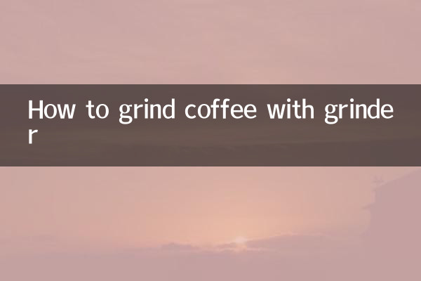 So mahlen Sie Kaffee mit einer Mühle