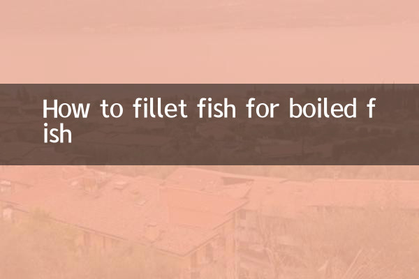 How to fillet fish for boiled fish
