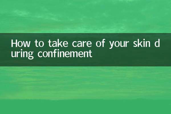 How to take care of your skin during confinement
