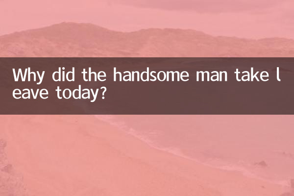 Why did the handsome man take leave today?