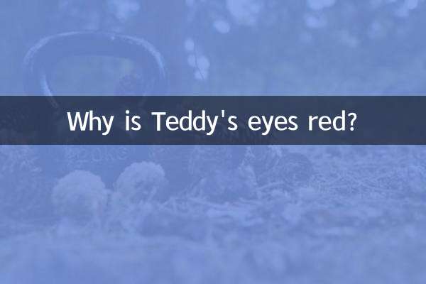 ¿Por qué los ojos de Teddy están rojos?