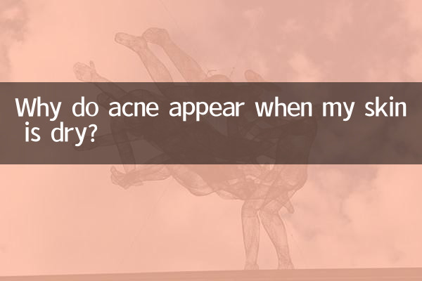 Why do acne appear when my skin is dry?