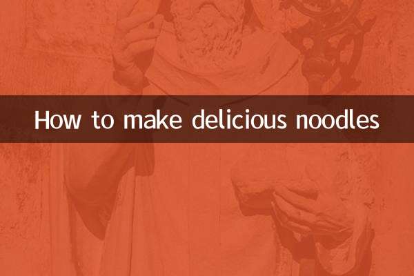 How to make delicious noodles