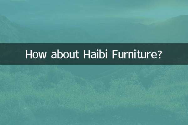 Wie wäre es mit Haibi-Möbeln?