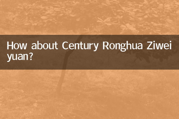 Qu'en est-il du siècle Ronghua Ziweiyuan ?
