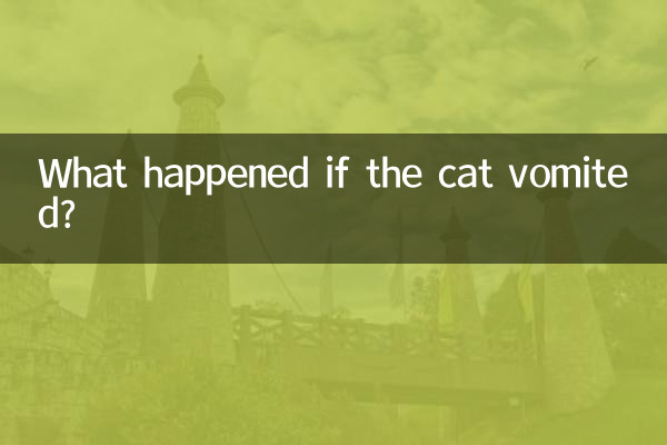 고양이가 토하면 어떻게 될까요?