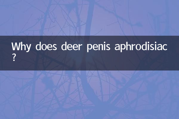 ¿Por qué el pene de venado es afrodisíaco?