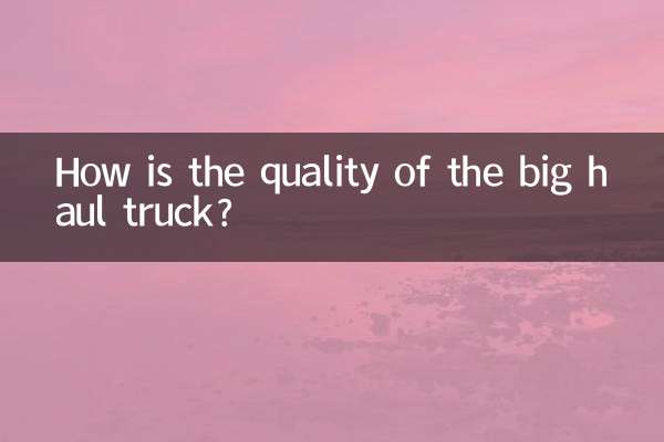 Com'è la qualità del camion per il trasporto di grandi dimensioni?