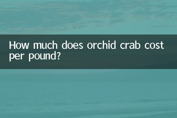 قیمت هر پوند خرچنگ ارکیده چقدر است؟