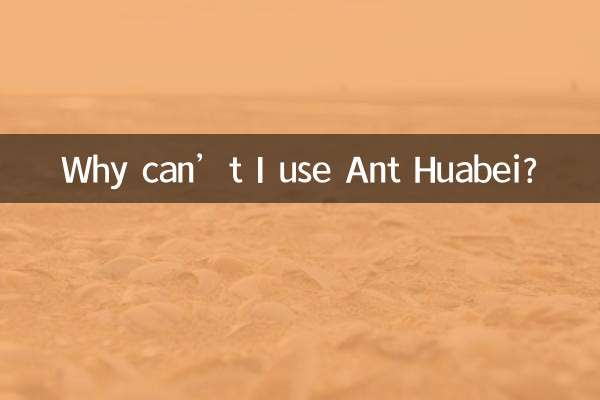 لماذا لا يمكنني استخدام Ant Huabei؟