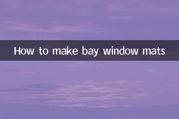 How to make bay window mats