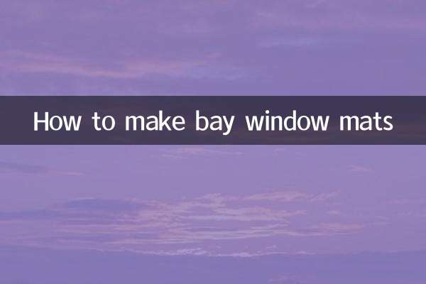 Comment faire des tapis de baie vitrée