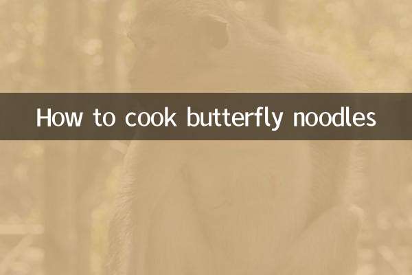 Wie man Schmetterlingsnudeln kocht