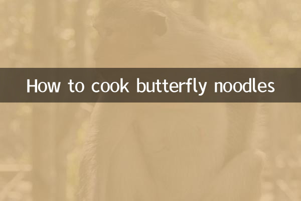 Wie man Schmetterlingsnudeln kocht