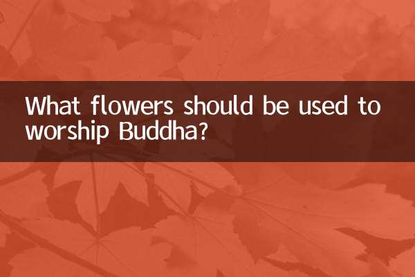 Que flores devem ser usadas para adorar Buda?