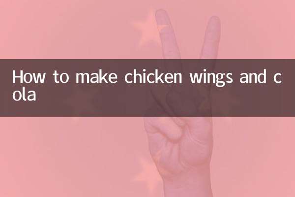Wie man Chicken Wings und Cola macht