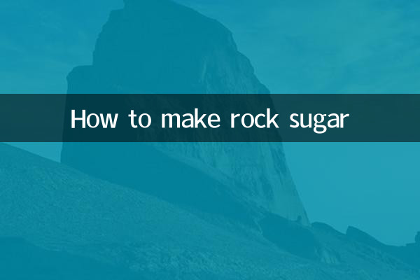 Come fare lo zucchero di roccia