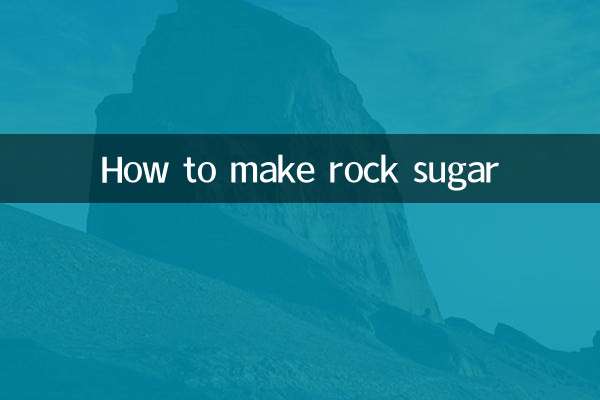 Come fare lo zucchero di roccia
