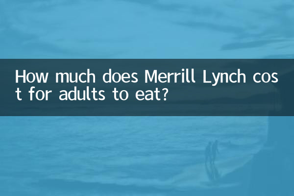 वयस्कों के लिए मेरिल लिंच के खाने की लागत कितनी है?