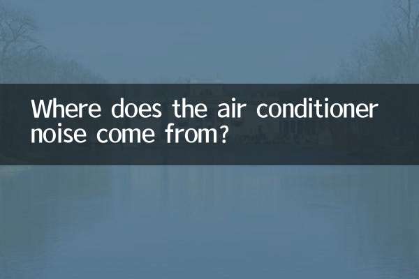 Da dove viene il rumore del condizionatore?