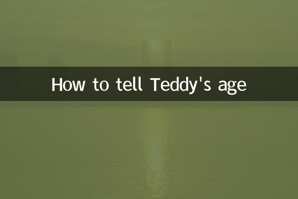 Wie erkennt man Teddys Alter?