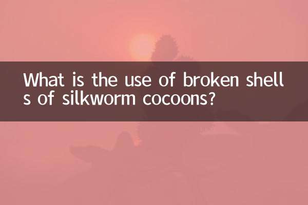 What is the use of broken shells of silkworm cocoons?