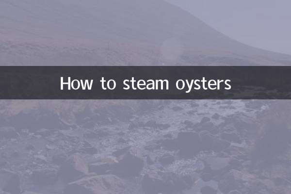 So dämpfen Sie Austern