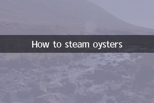 So dämpfen Sie Austern