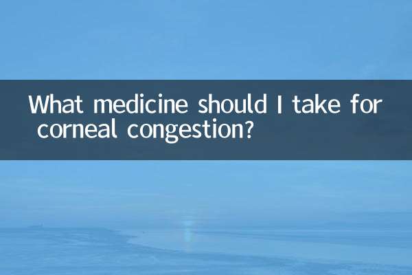 Quale medicinale dovrei prendere per la congestione corneale?