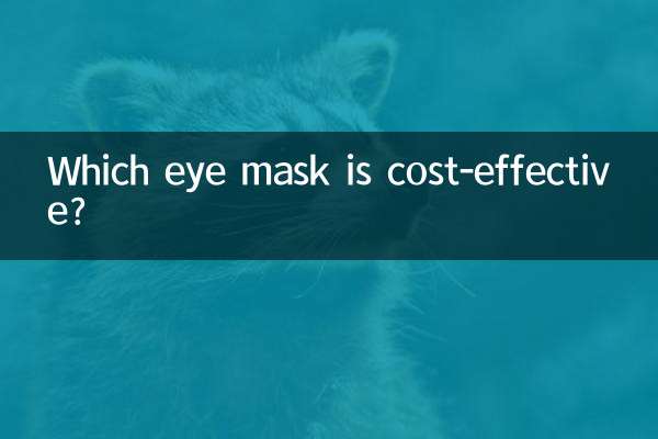 Qual máscara para os olhos é econômica?