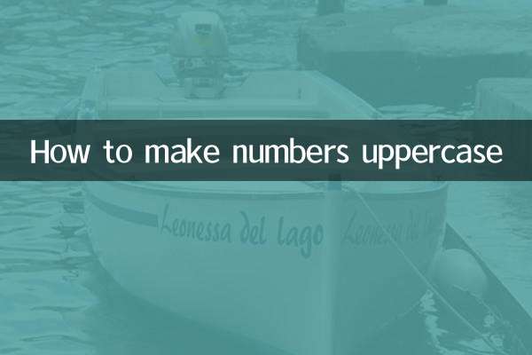 संख्याओं को बड़े अक्षरों में कैसे लिखें