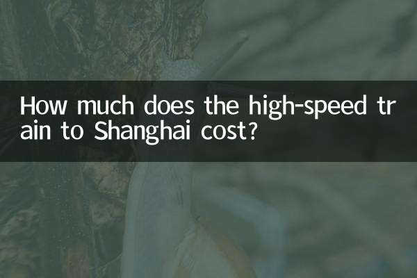 ¿Cuánto cuesta el tren de alta velocidad a Shanghai?