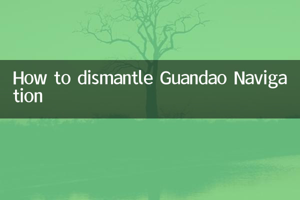 冠道导航怎么拆