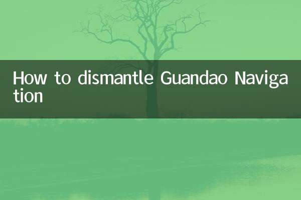Cómo desmantelar Guandao Navigation