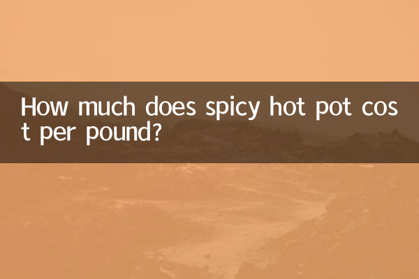 Combien coûte une fondue épicée par livre ?