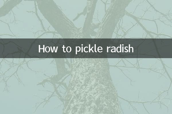 كيفية مخلل الفجل