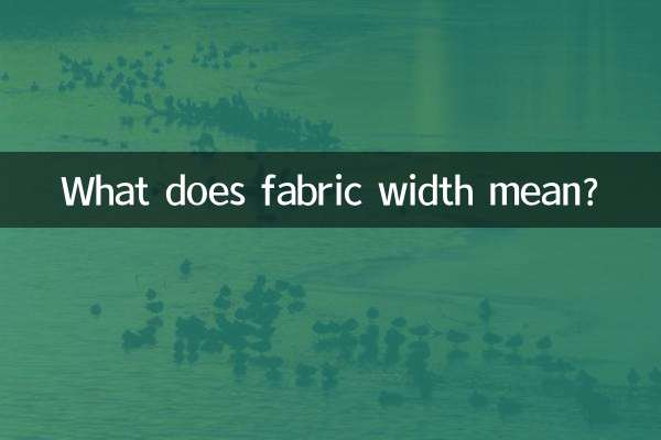 ¿Qué significa el ancho de la tela?