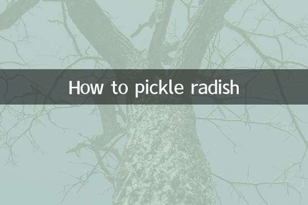 كيفية مخلل الفجل