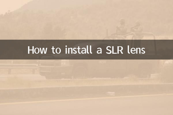 Cómo instalar una lente SLR