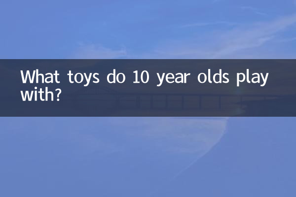 Avec quels jouets jouent les enfants de 10 ans ?