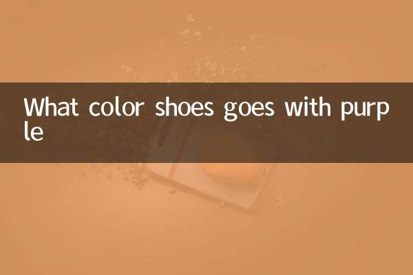 Quelle couleur de chaussures va avec le violet