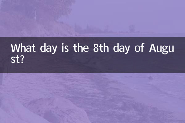 What day is the 8th day of August?