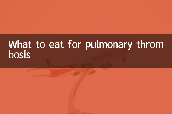 Was man bei Lungenthrombose essen sollte